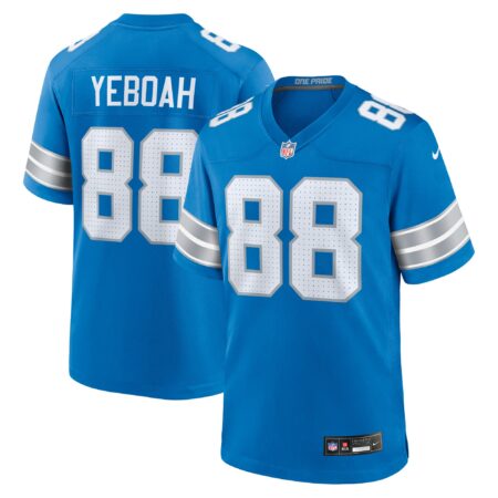 Kenny Yeboah Detroit Lions Team Game Jersey - Blue