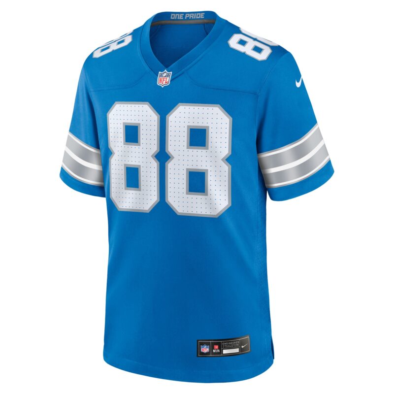 Kenny Yeboah Detroit Lions Team Game Jersey - Blue - Image 2