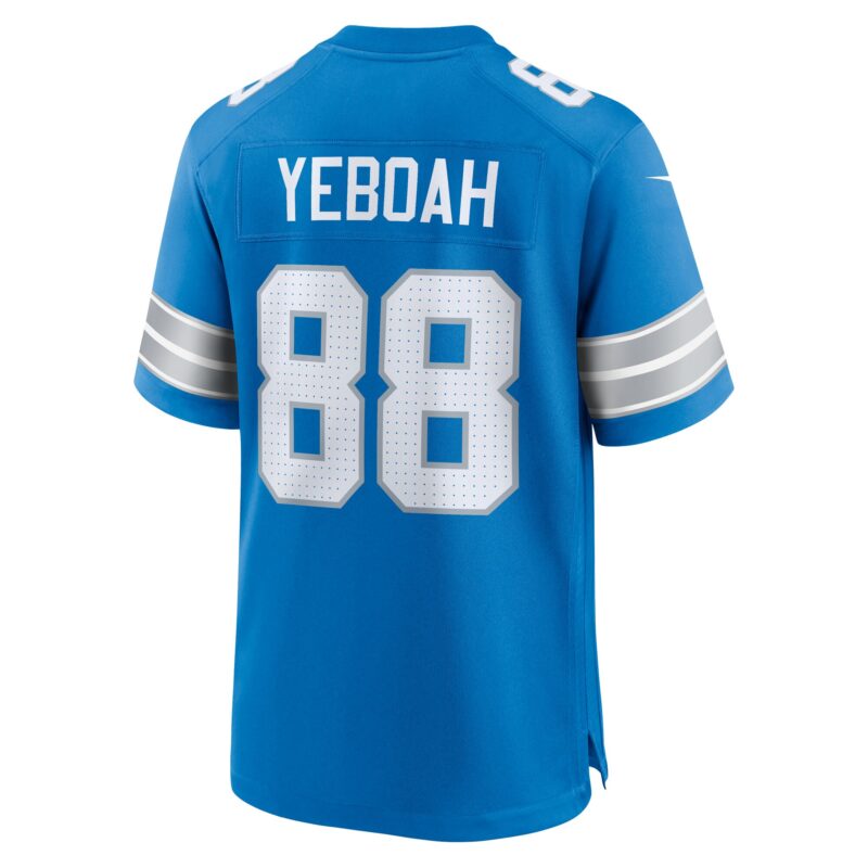 Kenny Yeboah Detroit Lions Team Game Jersey - Blue - Image 3
