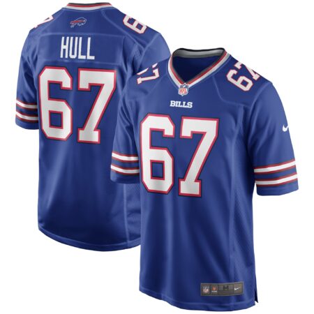 Kent Hull Buffalo Bills Game Retired Player Jersey - Royal