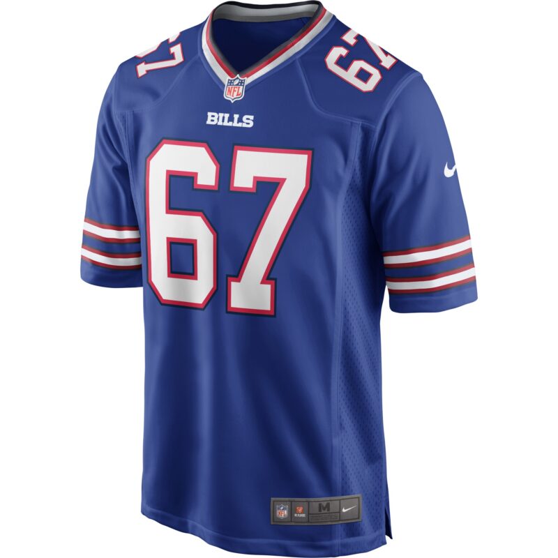 Kent Hull Buffalo Bills Game Retired Player Jersey - Royal - Image 2