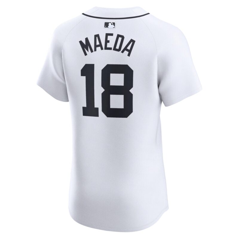 Kenta Maeda Detroit Tigers Home Elite Player Jersey - White - Image 3