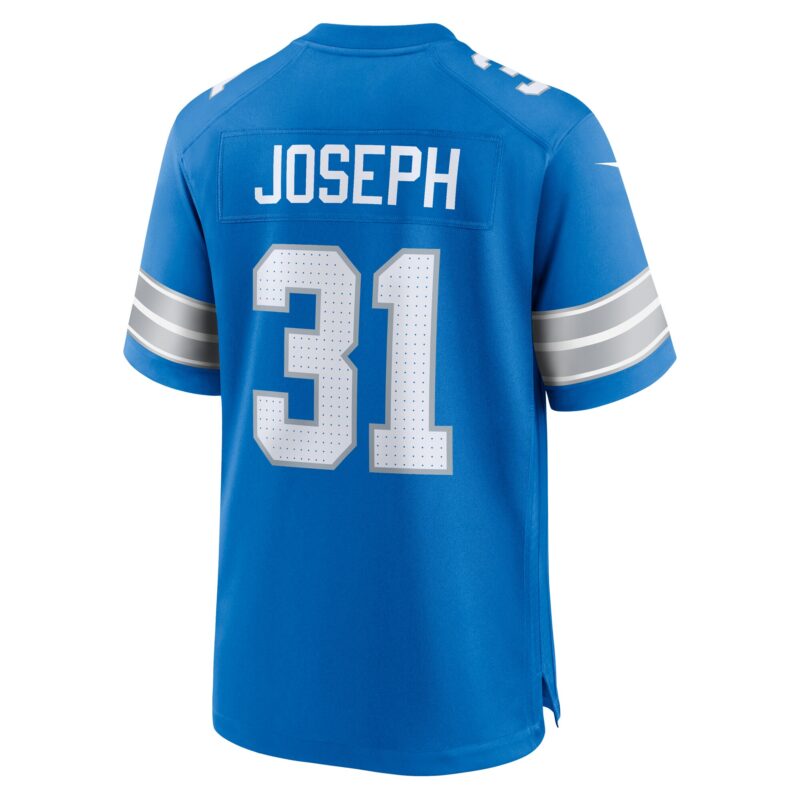 Kerby Joseph Detroit Lions Team Game Jersey - Blue - Image 3