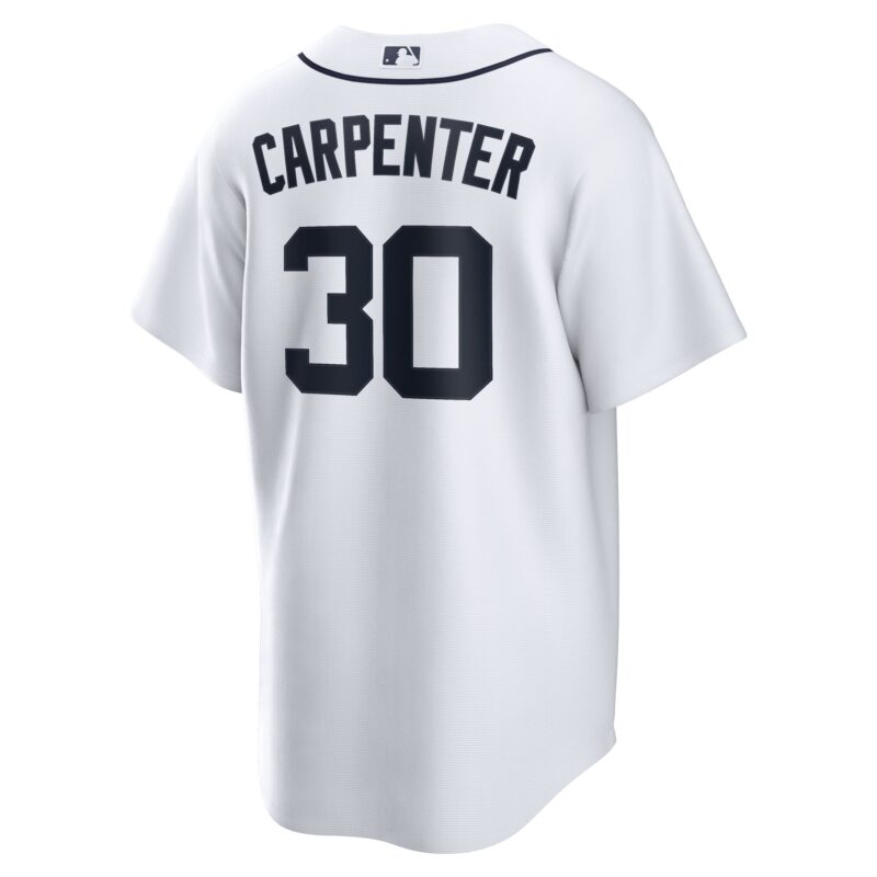 Kerry Carpenter Detroit Tigers Home Jersey - White - Image 3