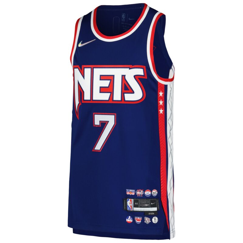 Kevin Durant Brooklyn Nets Player Jersey - City Edition - Blue - Image 2
