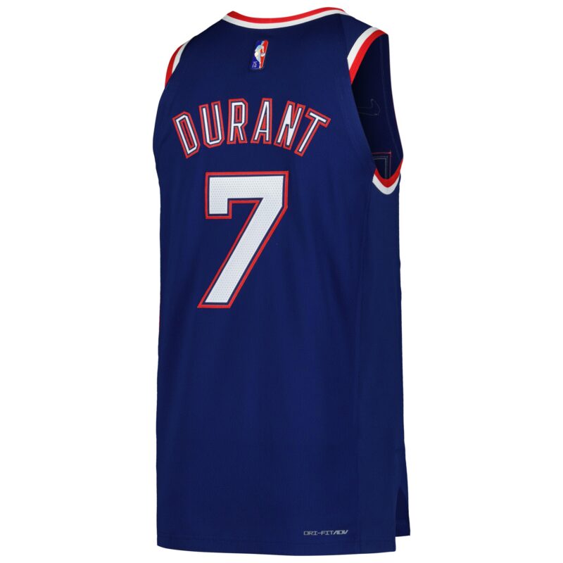 Kevin Durant Brooklyn Nets Player Jersey - City Edition - Blue - Image 3