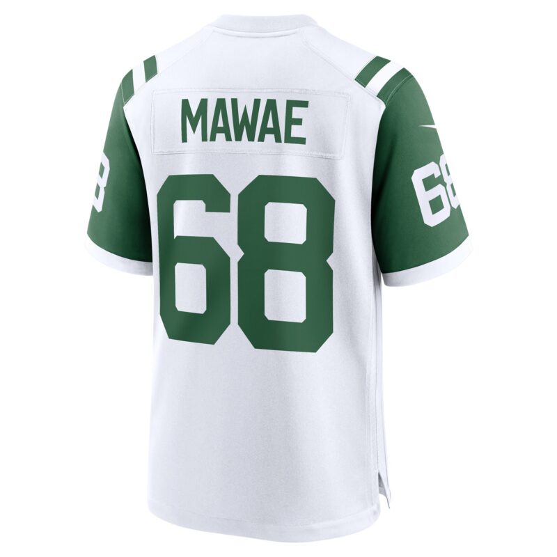 Kevin Mawae New York Jets Classic Alternate Retired Player Game Jersey - White - Image 3