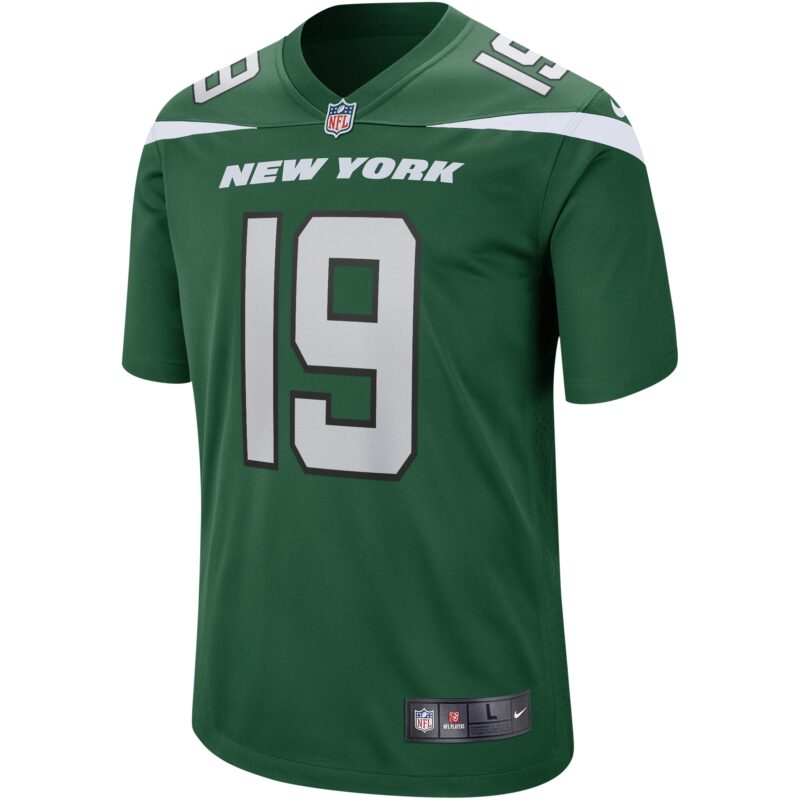 Keyshawn Johnson New York Jets Game Retired Player Jersey - Gotham Green - Image 2