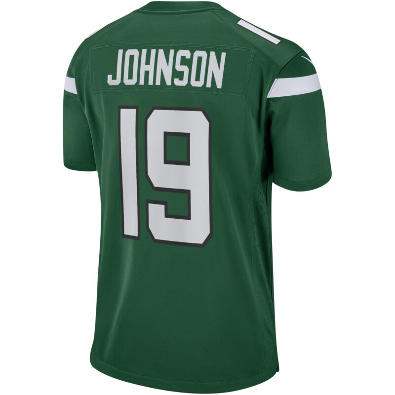 Keyshawn Johnson New York Jets Game Retired Player Jersey - Gotham Green - Image 3