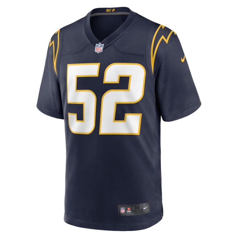 Khalil Mack Los Angeles Chargers Alternate Game Jersey - Navy - Image 2