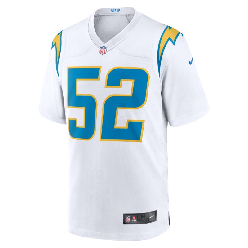 Khalil Mack Los Angeles Chargers Game Jersey - White - Image 2