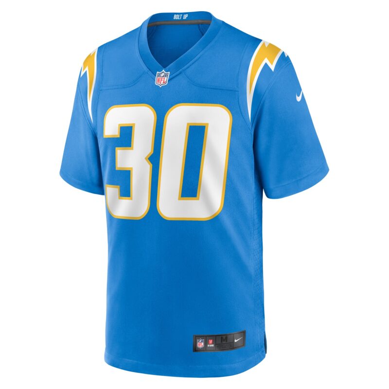 Kimani Vidal Los Angeles Chargers Team Game Jersey - Powder Blue - Image 2
