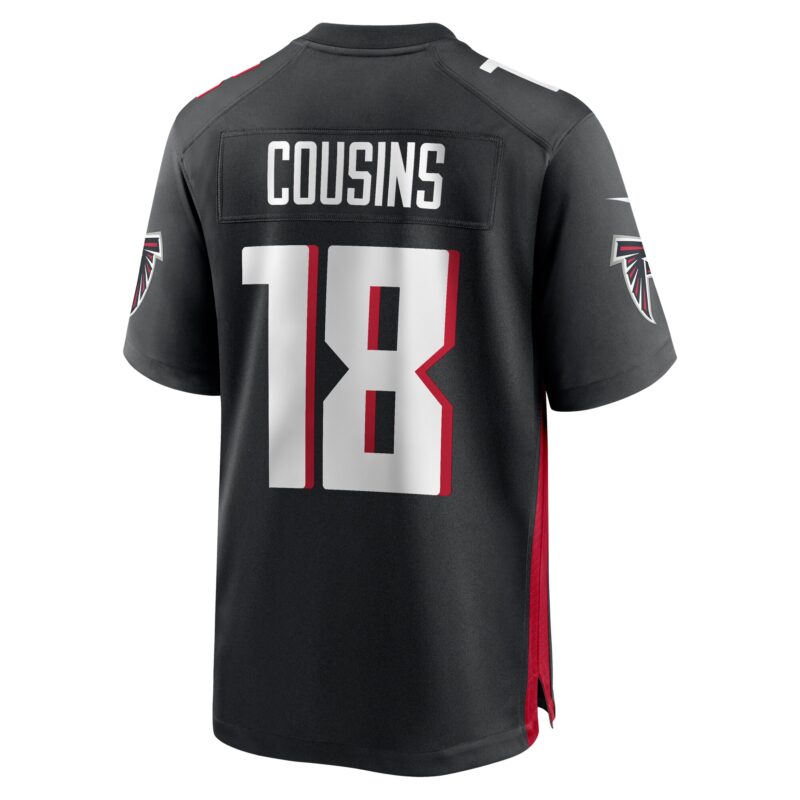 Kirk Cousins Atlanta Falcons Game Player Jersey - Black - Image 3