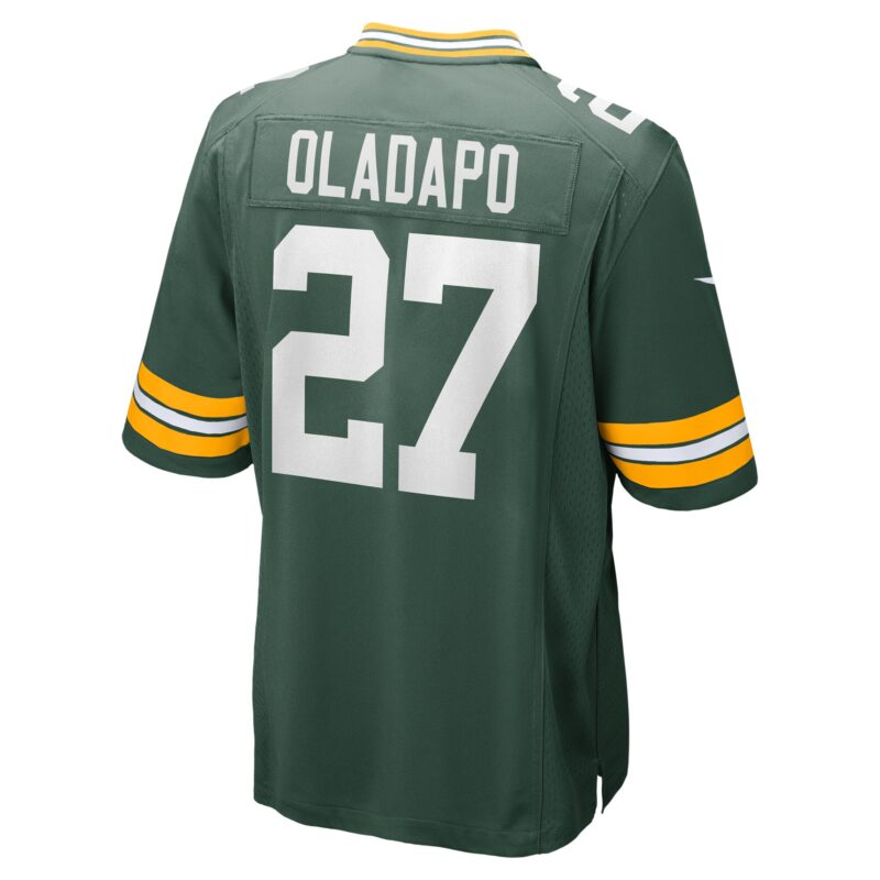 Kitan Oladapo Green Bay Packers Game Jersey - Green - Image 3