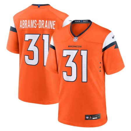 Kris Abrams-Draine Denver Broncos Team Game Jersey - Orange