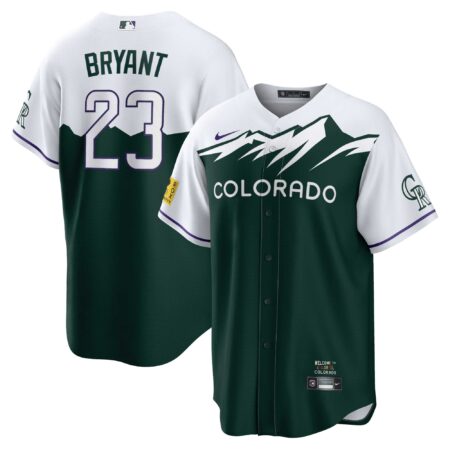 Kris Bryant Colorado Rockies 2022 City Connect Player Jersey - Green
