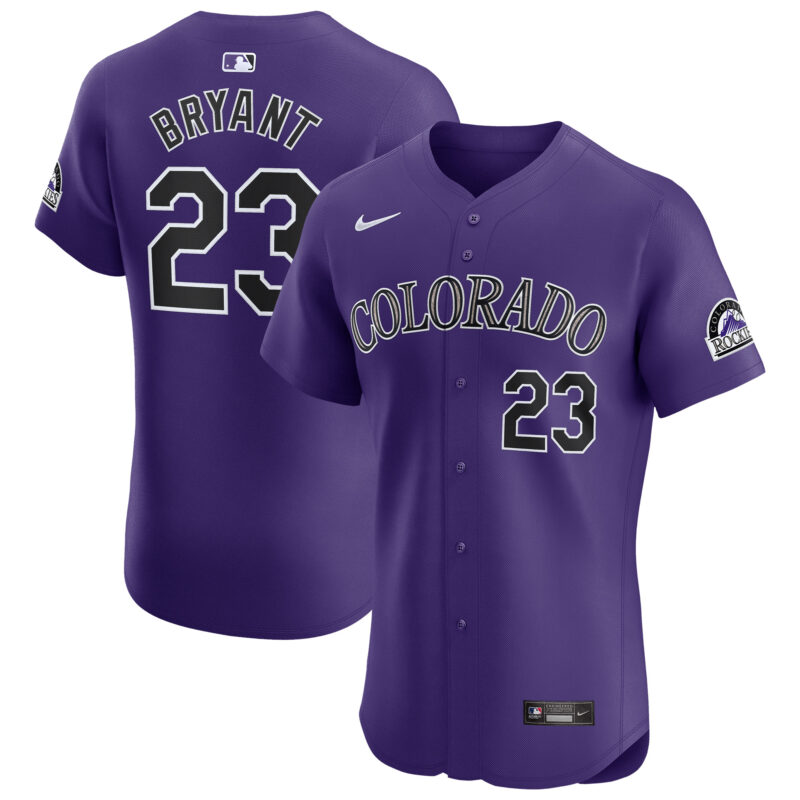 Kris Bryant Colorado Rockies Alternate Elite Player Jersey - Purple