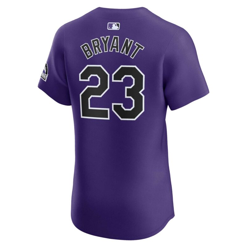 Kris Bryant Colorado Rockies Alternate Elite Player Jersey - Purple - Image 3