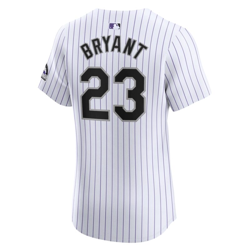 Kris Bryant Colorado Rockies Home Elite Jersey - White - Image 3