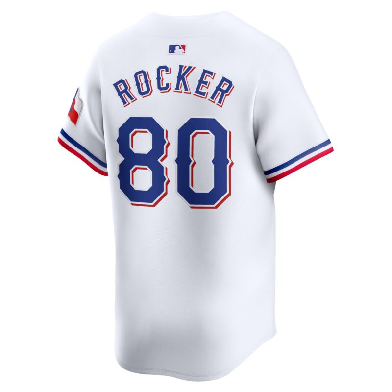 Kumar Rocker Texas Rangers Home Limited Player Jersey - White - Image 3