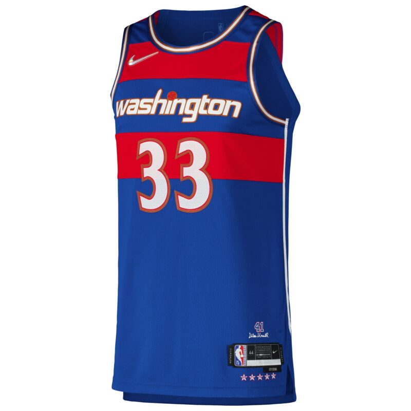 Kyle Kuzma Washington Wizards Player Jersey - City Edition - Royal - Image 2