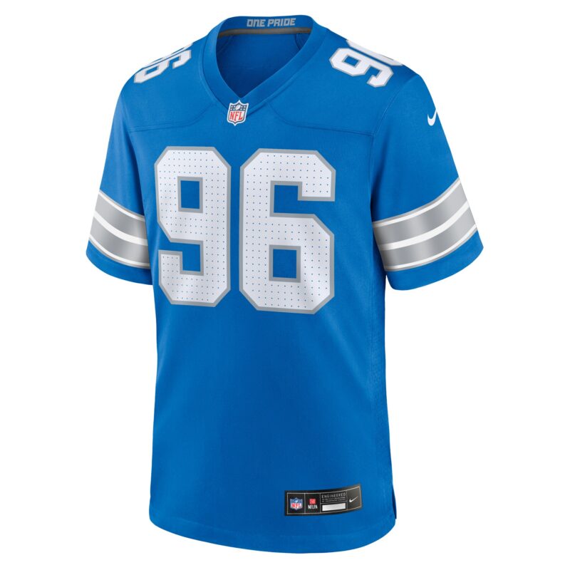 Kyle Peko Detroit Lions Game Jersey - Blue - Image 2