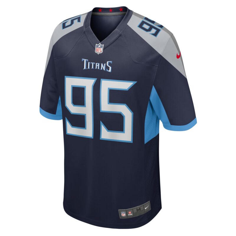 Kyle Peko Tennessee Titans Team Game Jersey - Navy - Image 2