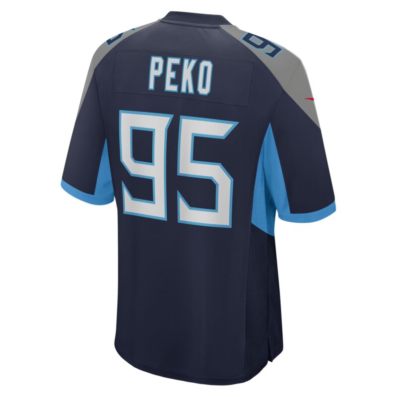 Kyle Peko Tennessee Titans Team Game Jersey - Navy - Image 3