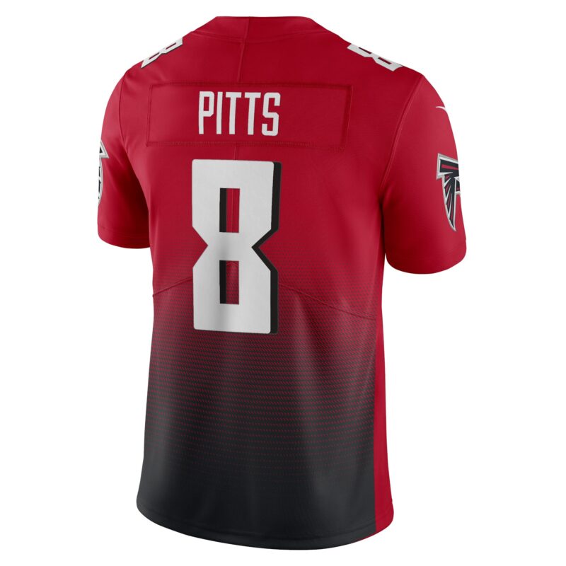 Kyle Pitts Atlanta Falcons Alternate 2 Vapor Limited Jersey - Red - Image 3