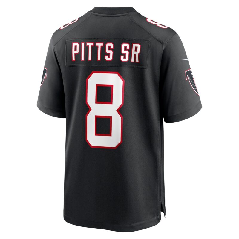 Kyle Pitts Sr. Atlanta Falcons Alternate Game Jersey - Black - Image 3
