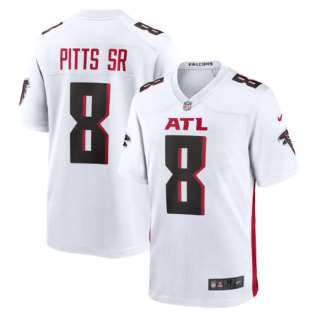 Kyle Pitts Sr. Atlanta Falcons White Game Jersey - White