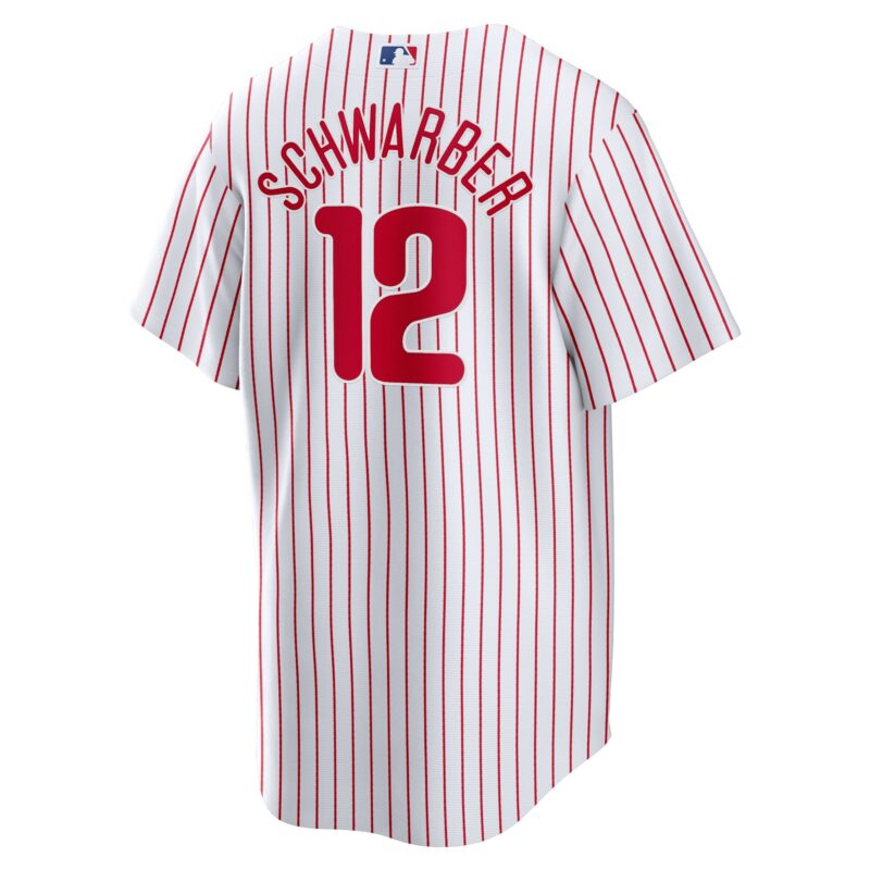 Kyle Schwarber Philadelphia Phillies Player Jersey - White - Image 3
