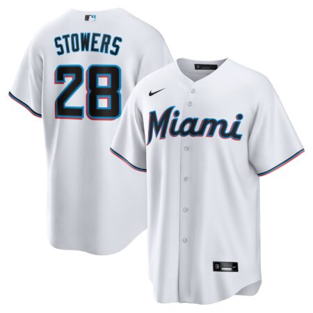 Kyle Stowers Miami Marlins Home Jersey - White