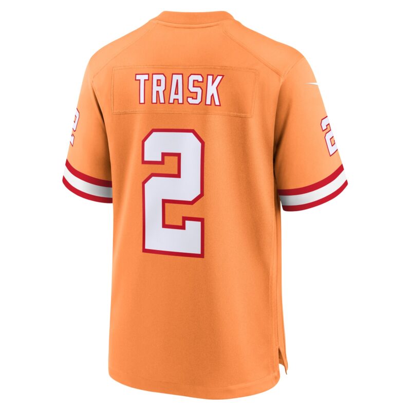 Kyle Trask Tampa Bay Buccaneers Throwback Game Jersey - Orange - Image 3