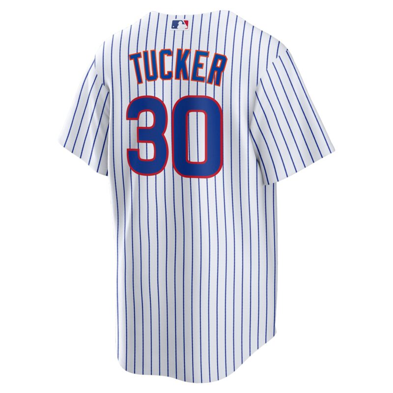 Kyle Tucker Chicago Cubs Home Player Jersey - White - Image 3