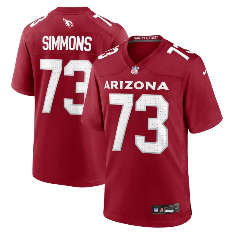 Lachavious Simmons Arizona Cardinals Team Game Jersey - Cardinal