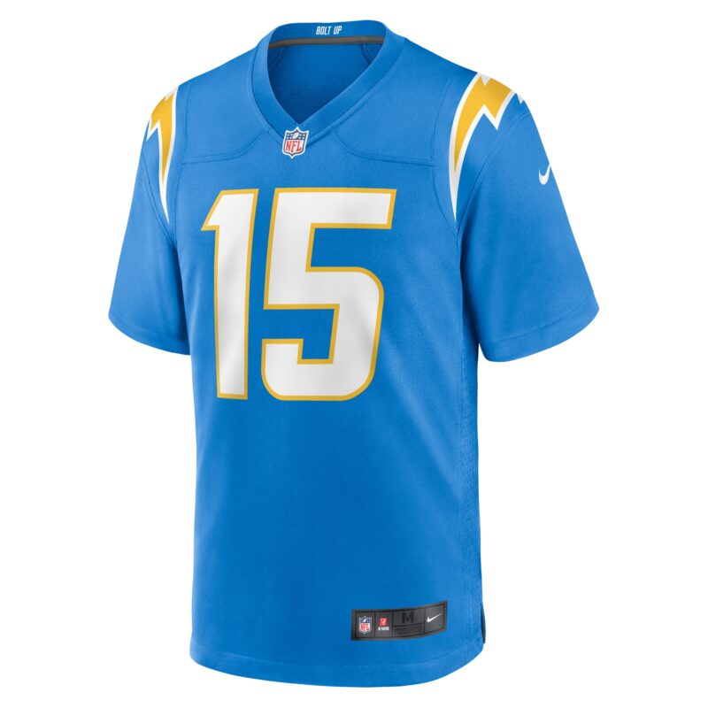 Ladd McConkey Los Angeles Chargers Player Game Jersey - Powder Blue - Image 2