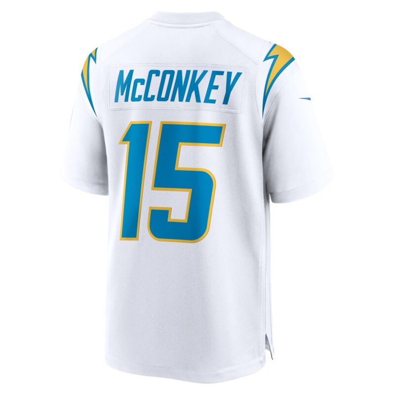 Ladd McConkey Los Angeles Chargers Game Jersey - White - Image 3