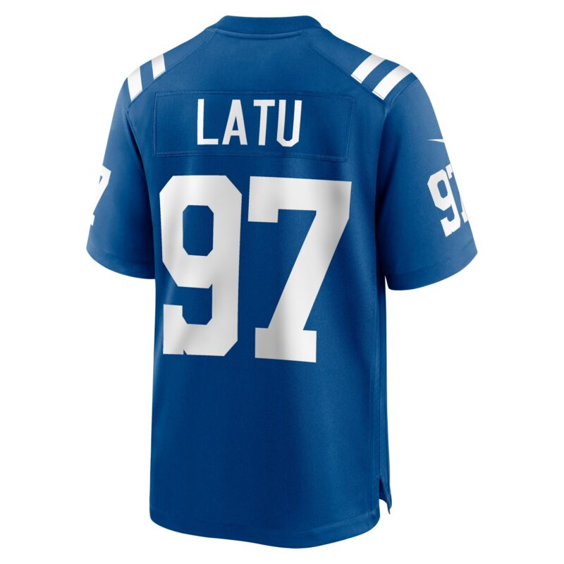 Laiatu Latu Indianapolis Colts Player Game Jersey - Royal - Image 3