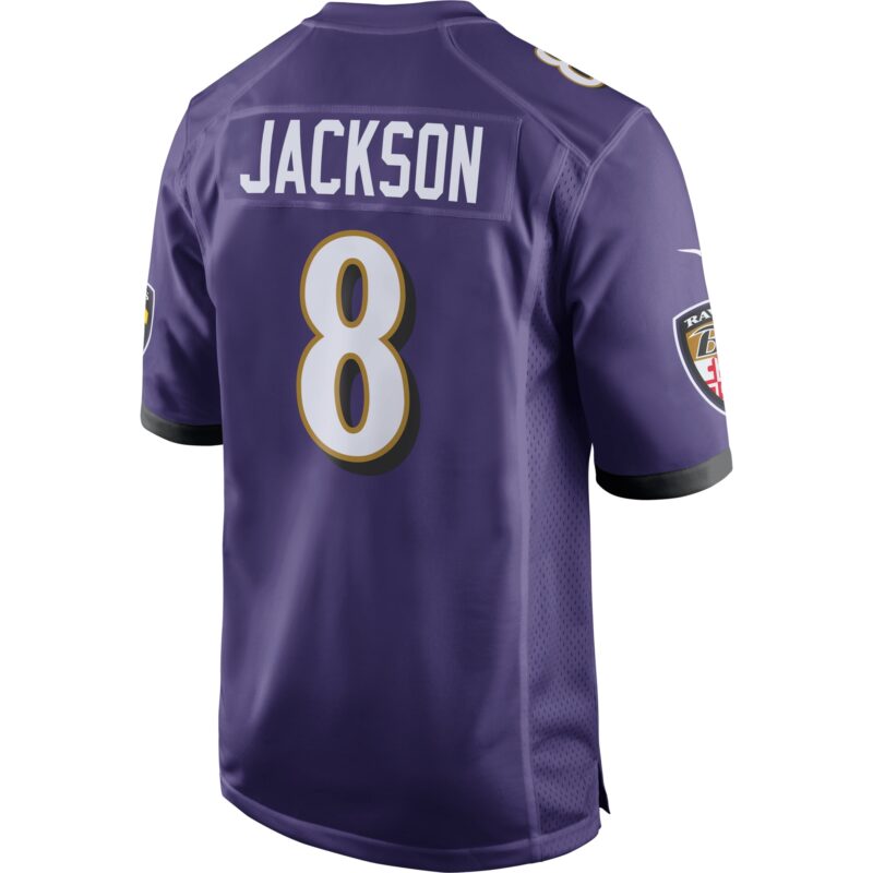 Lamar Jackson Baltimore Ravens Game Jersey - Purple - Image 3