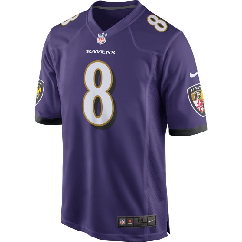 Lamar Jackson Baltimore Ravens Game Player Jersey - Purple - Image 2