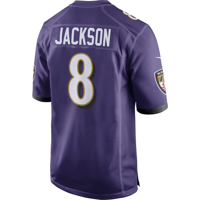 Lamar Jackson Baltimore Ravens Game Player Jersey - Purple - Image 3