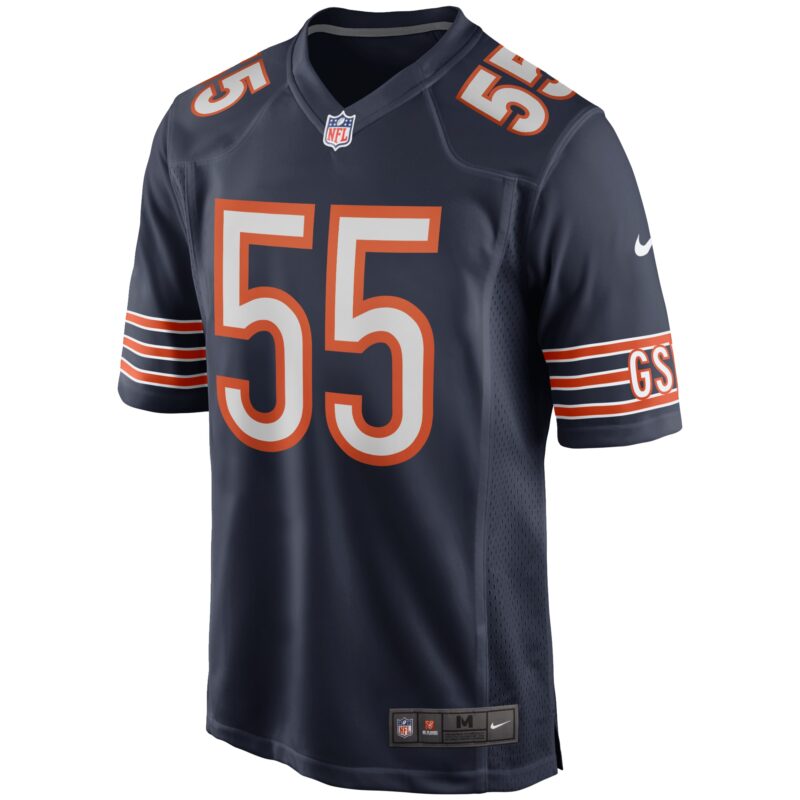Lance Briggs Chicago Bears Game Retired Player Jersey - Navy - Image 2