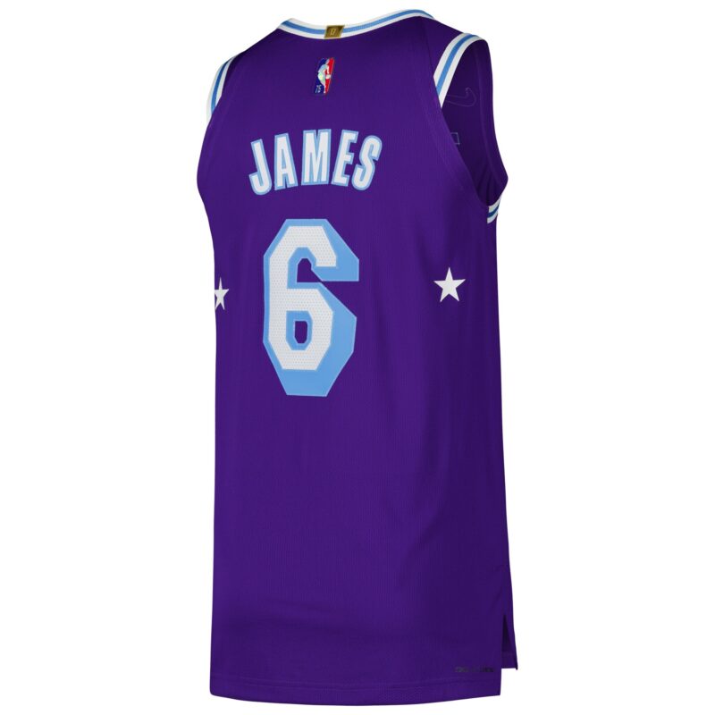 LeBron James Los Angeles Lakers Player Jersey - City Edition - Purple - Image 3