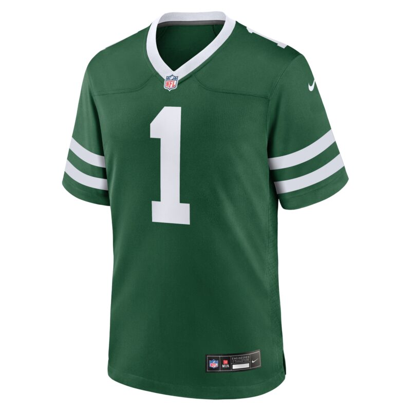 New York Jets #1 Dad Game Jersey - Legacy Green - Image 2