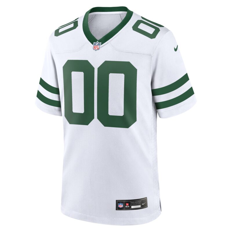 New York Jets Custom Game Jersey - Legacy White - Image 2