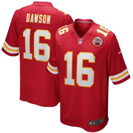Len Dawson Kansas City Chiefs Game Retired Player Jersey - Red