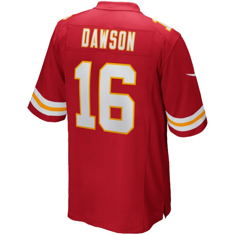 Len Dawson Kansas City Chiefs Game Retired Player Jersey - Red - Image 3