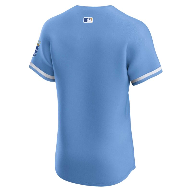 Kansas City Royals Alternate Vapor Premier Elite Patch Jersey - Light Blue - Image 3