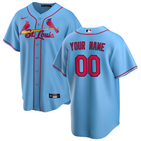 St. Louis Cardinals Alternate Custom Jersey - Light Blue